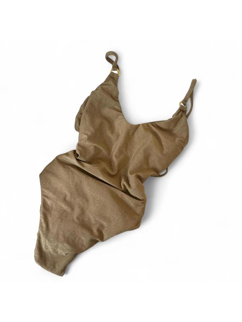 Gold one piece bathing suit